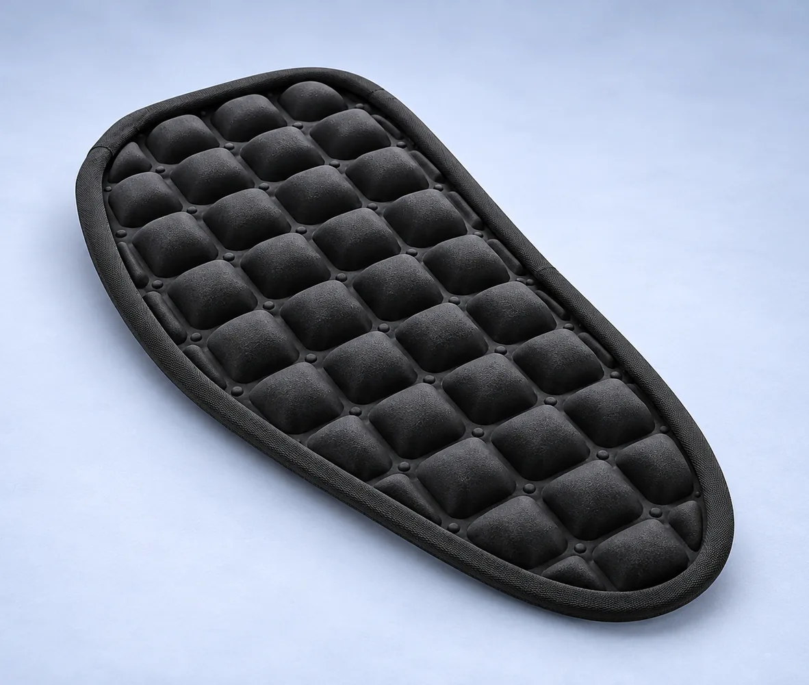 3D Air-Cell Motorcycle Seat Cushion, front view