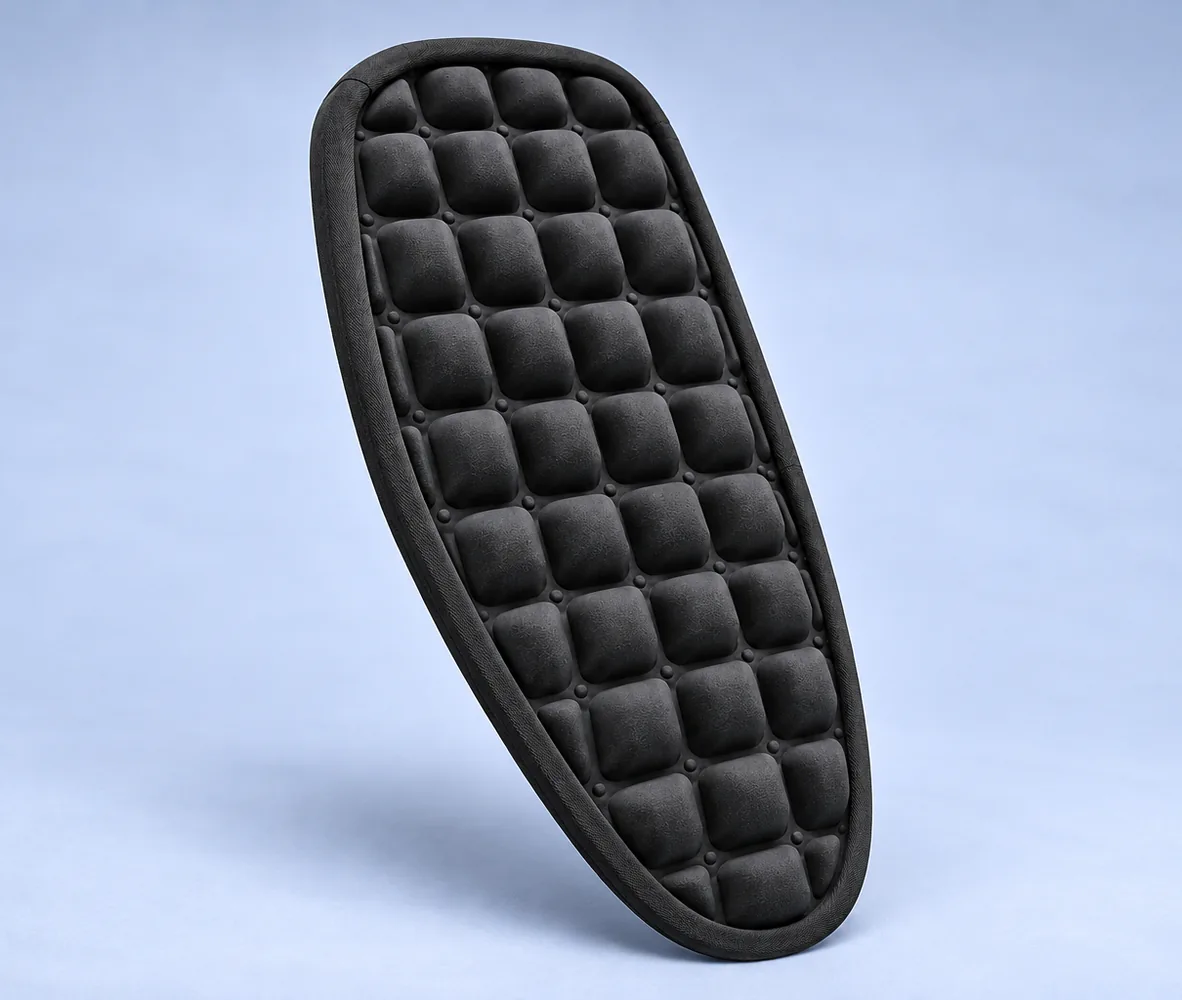 3D Air-Cell Motorcycle Seat Cushion, side view