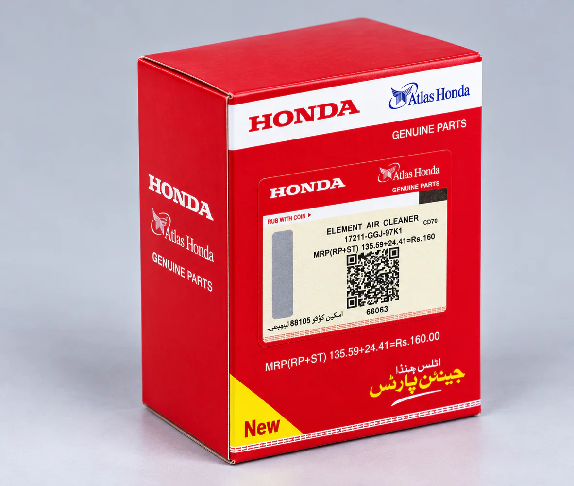 Atlas Honda Genuine Air Cleaner Element CD70, side view