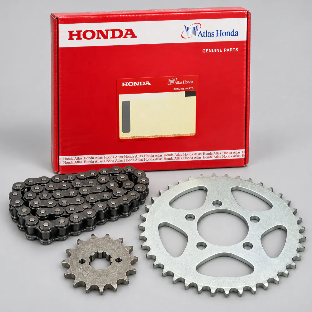 Atlas Honda Genuine Chain Sprocket Kit for Honda CD70