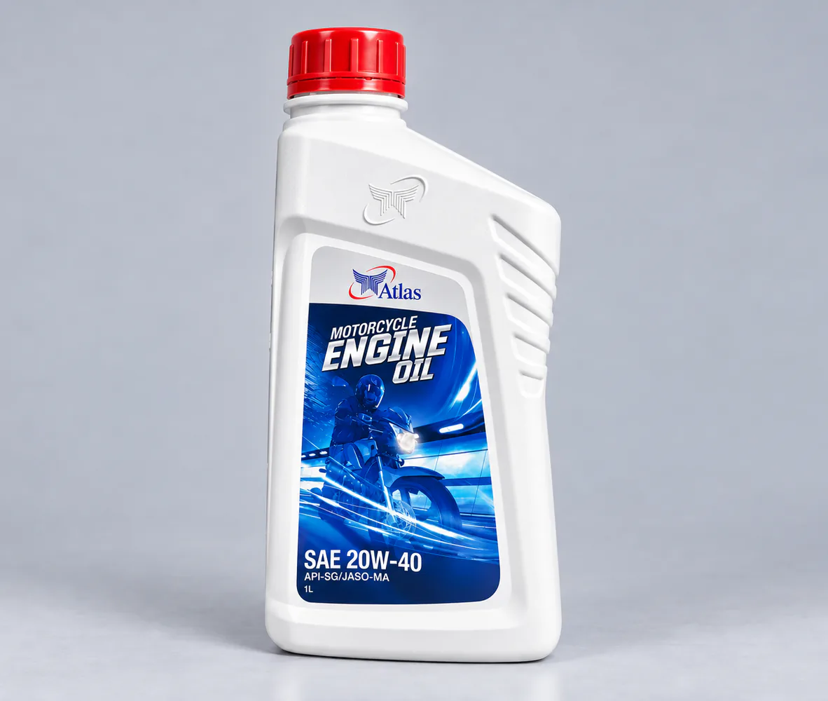 Atlas Motorcycle Engine Oil 20W40 1L, front view