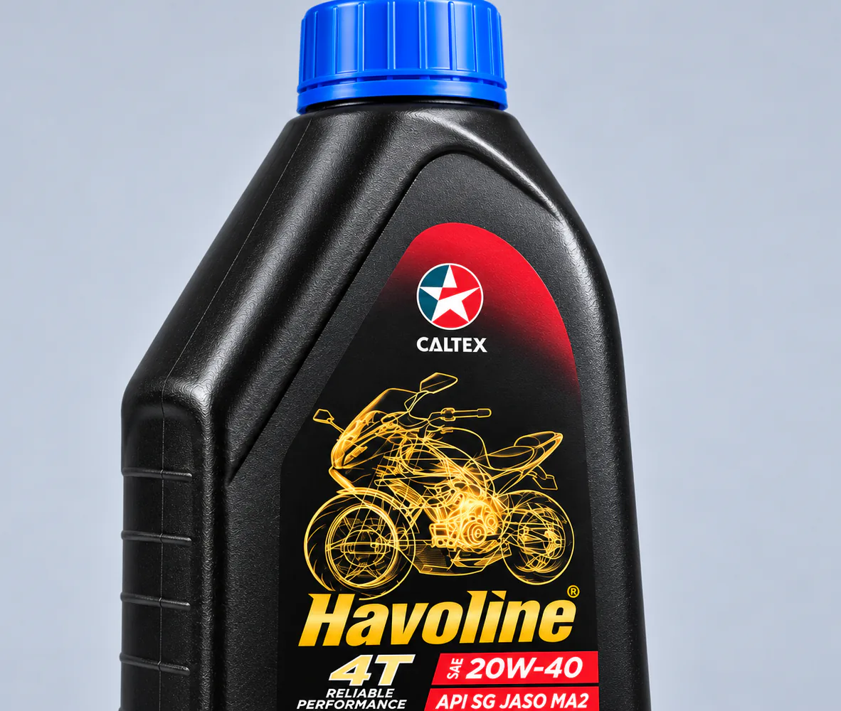 Caltex Havoline 4T 20W40 1L, close-up