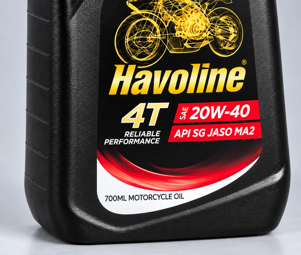 Caltex Havoline 4T 20W40 700ml, close-up