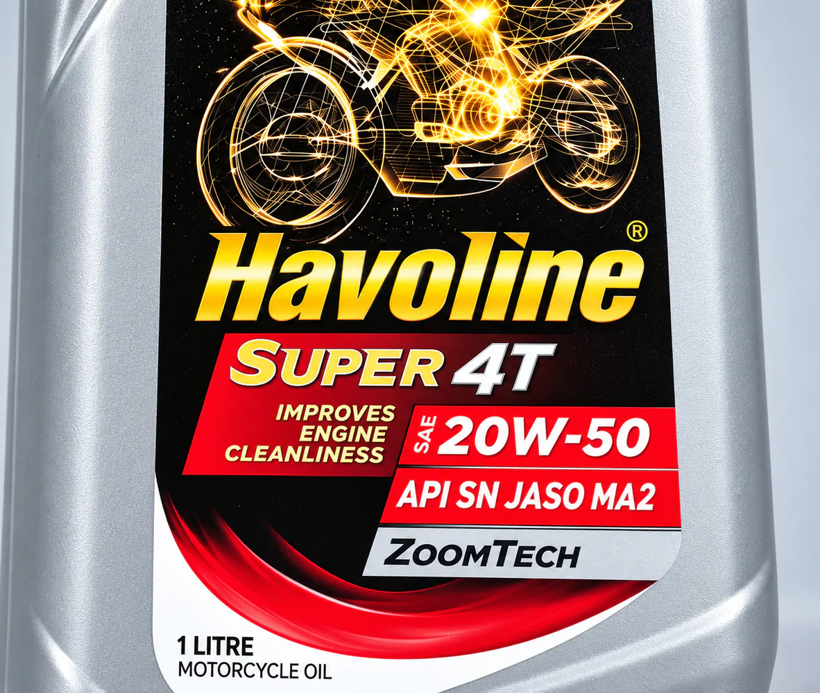 Caltex Havoline Super 4T 20W50 1L, close-up
