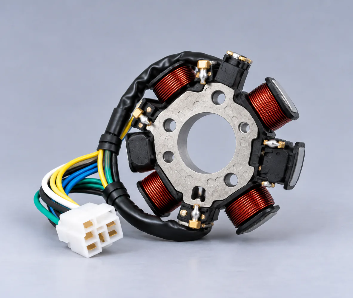 Crown Magnet Coil Ring for Honda CD70, close-up