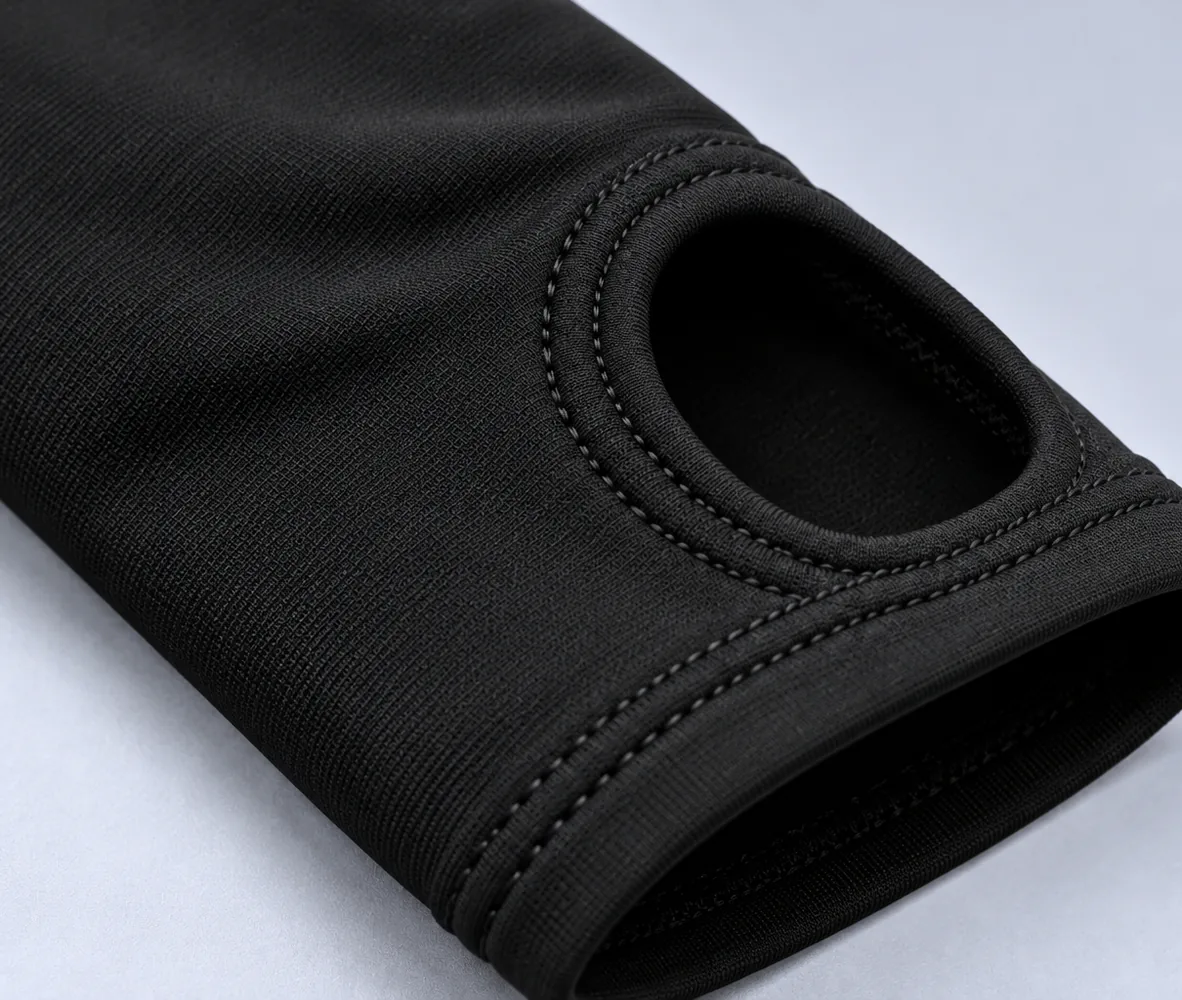 Motorcycle Arm Sleeves – Black, close-up