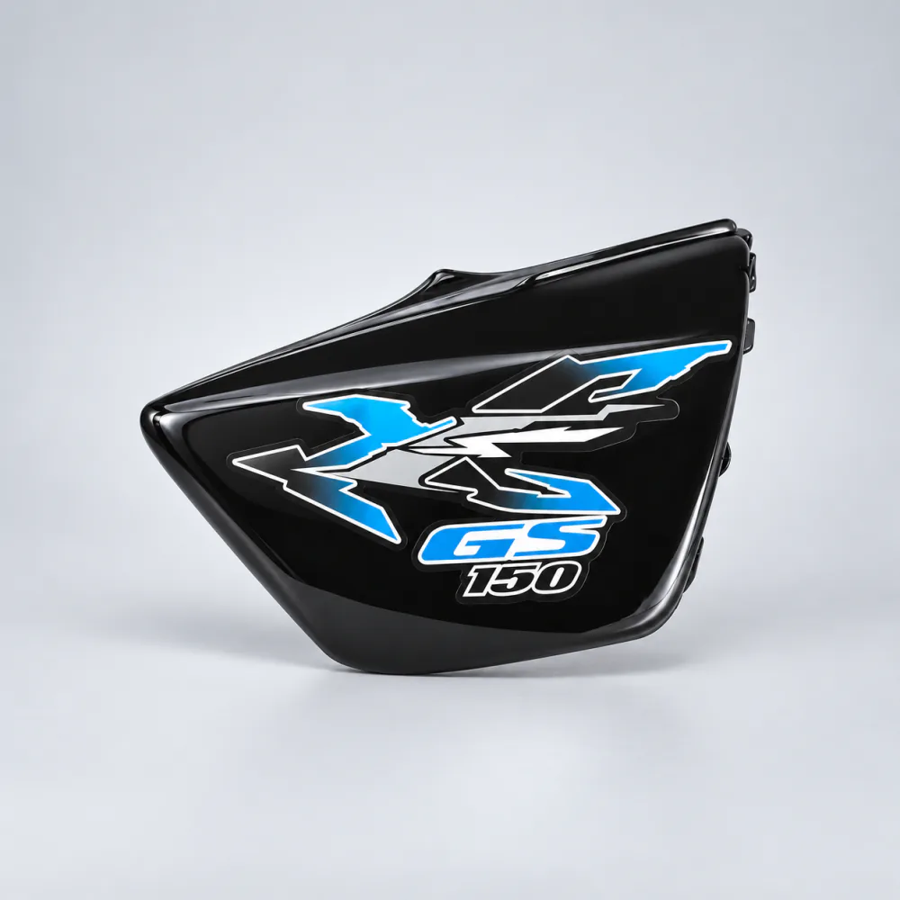 Side Cover for Suzuki GS150 – Black with Blue Decal