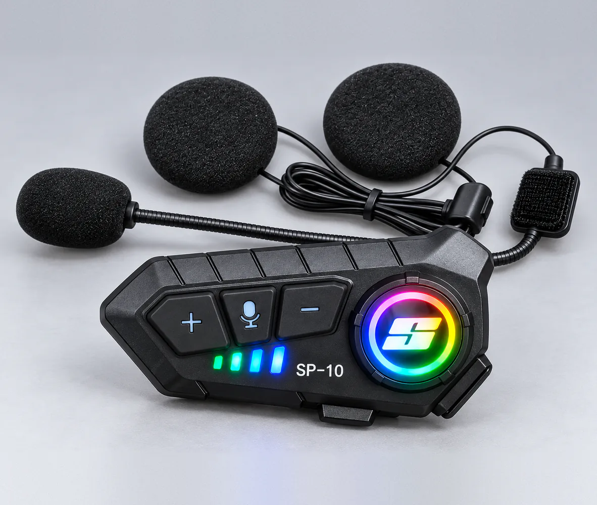 Super Air SP-10 Bluetooth Helmet Headset, front view