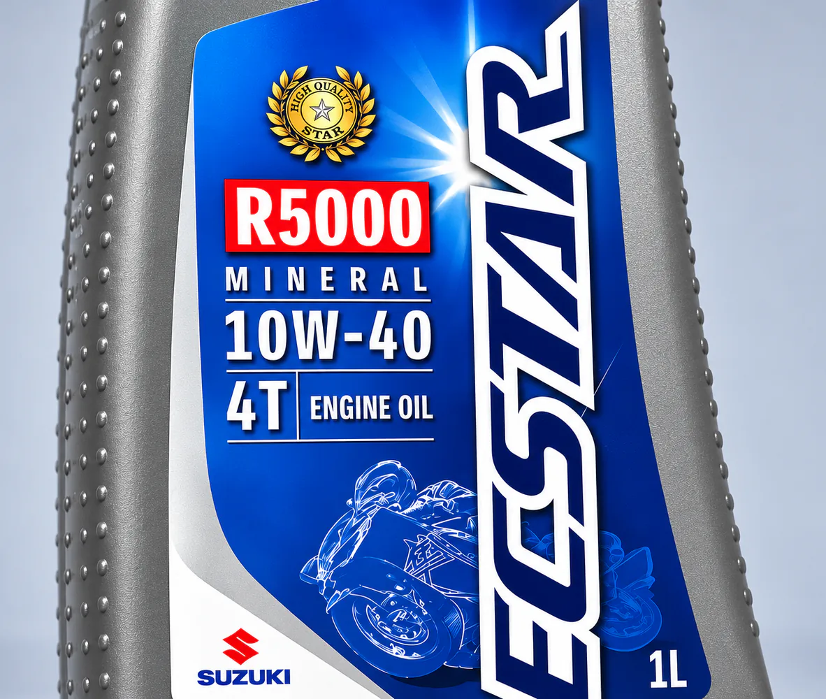 Suzuki Ecstar R5000 10W40 1L, close-up