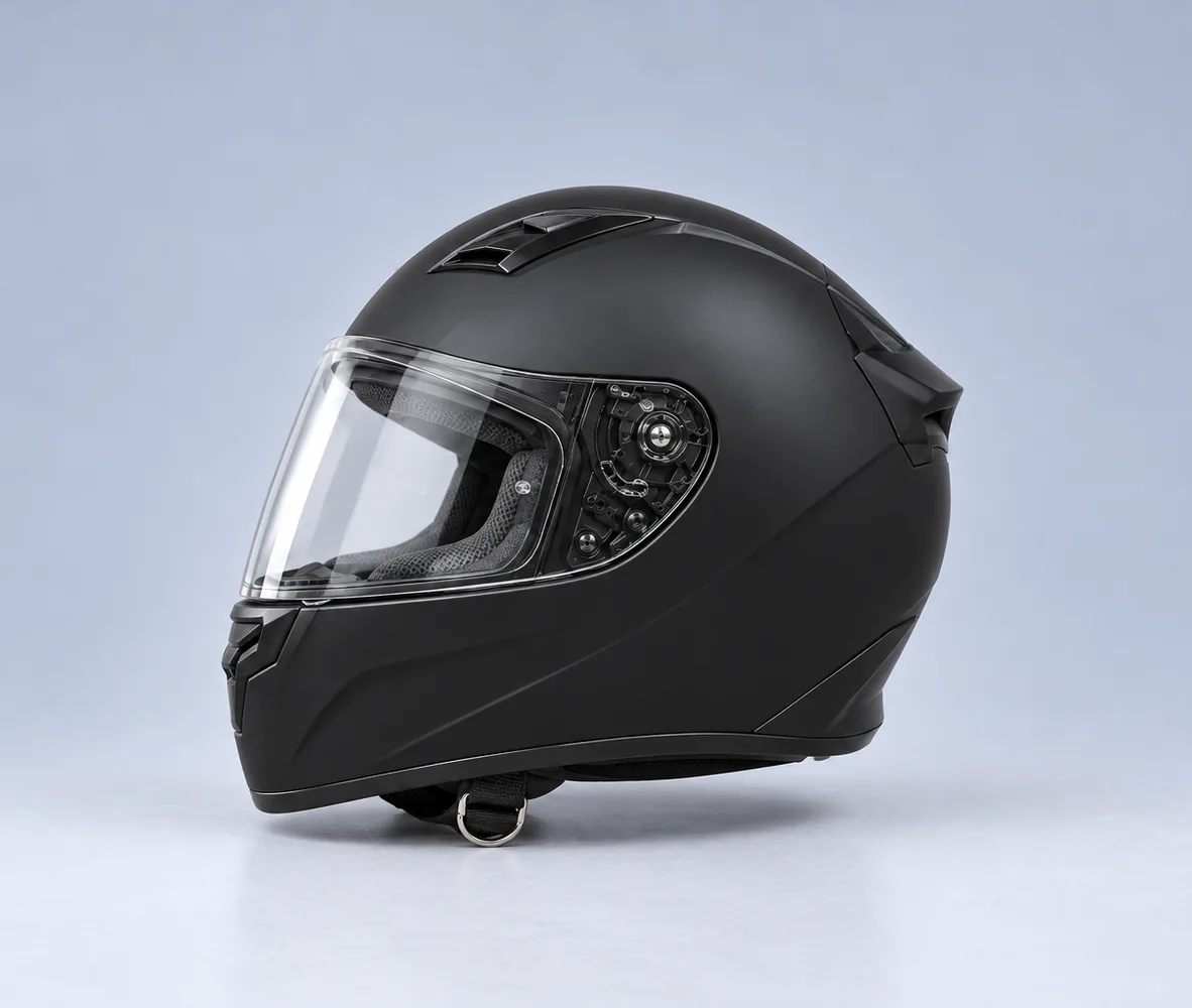Vector VT-254 Modular Helmet, Black, side view
