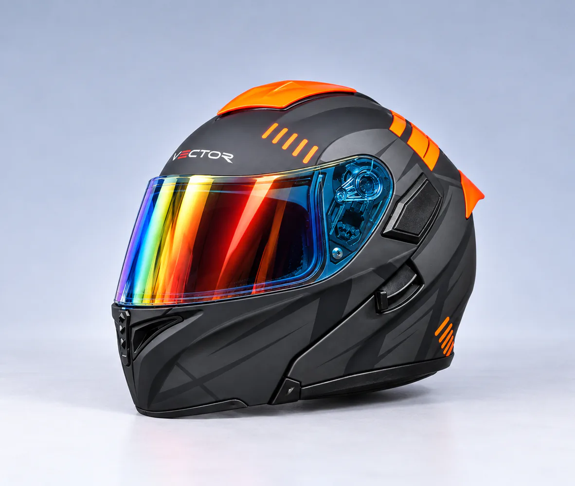 Vector VT-254 Prime Modular Helmet, Hunter, front view
