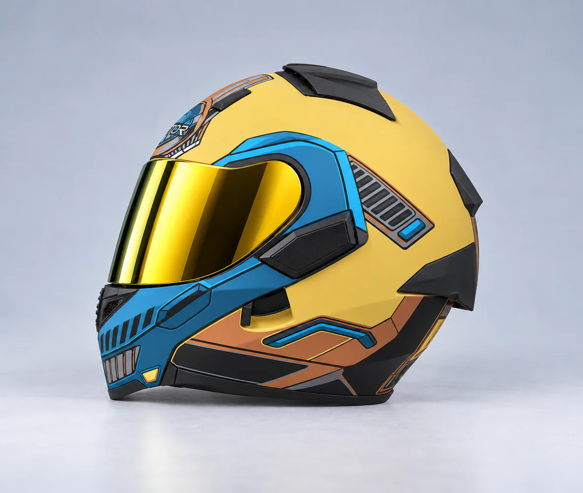 Vector VT-254 Prime Modular Helmet, Sonic, side view